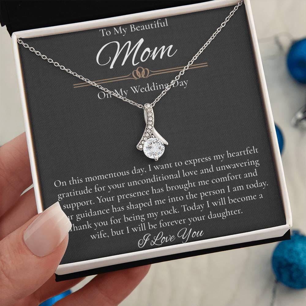 Mother Of The Bride Gift From Daughter, Necklace