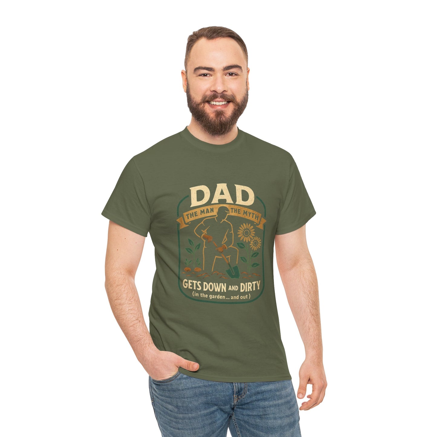 Dad – The Man, The Myth, Gets Down and Dirty T-Shirt