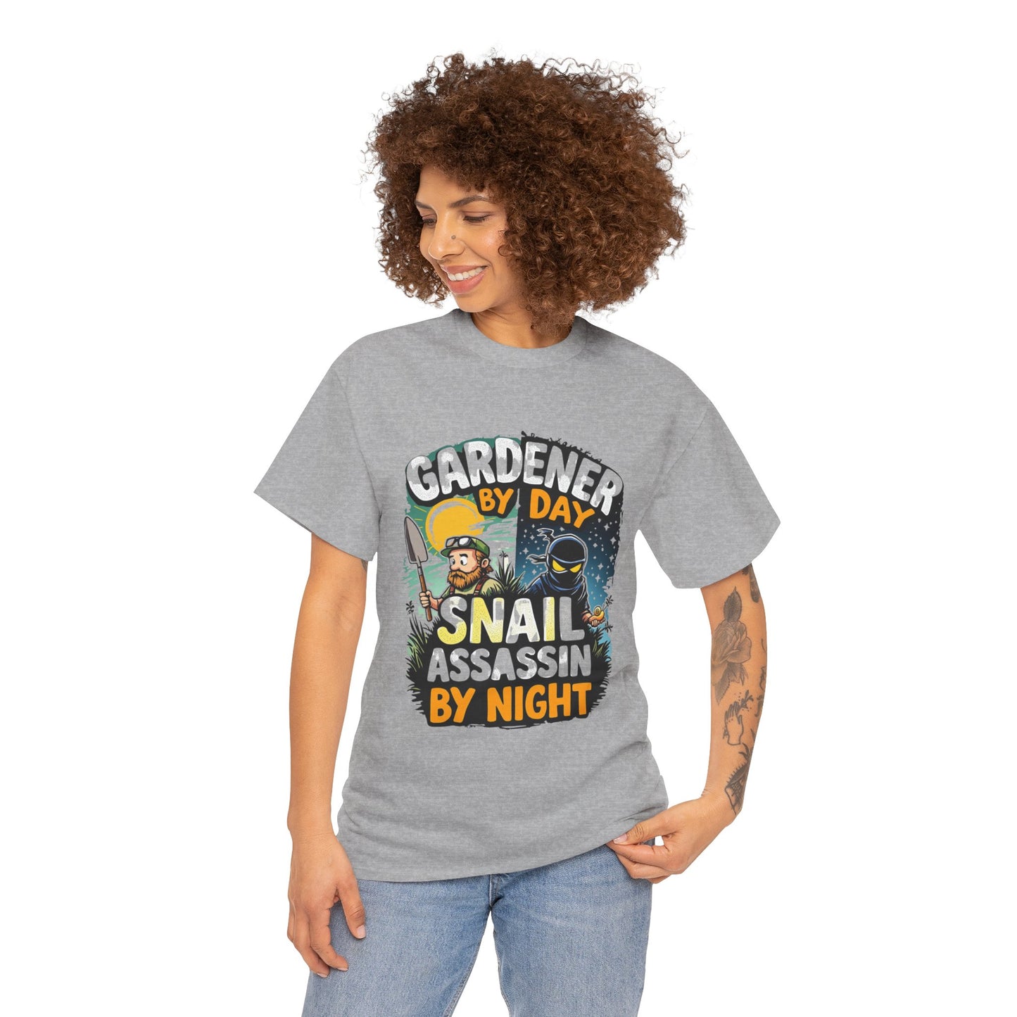 Gardener by Day, Snail Assassin by Night T-Shirt