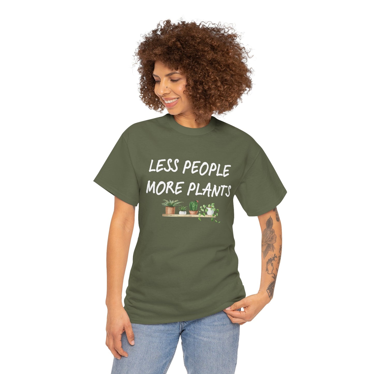 Less People, More Plants T-Shirt β Funny Gardening Tee