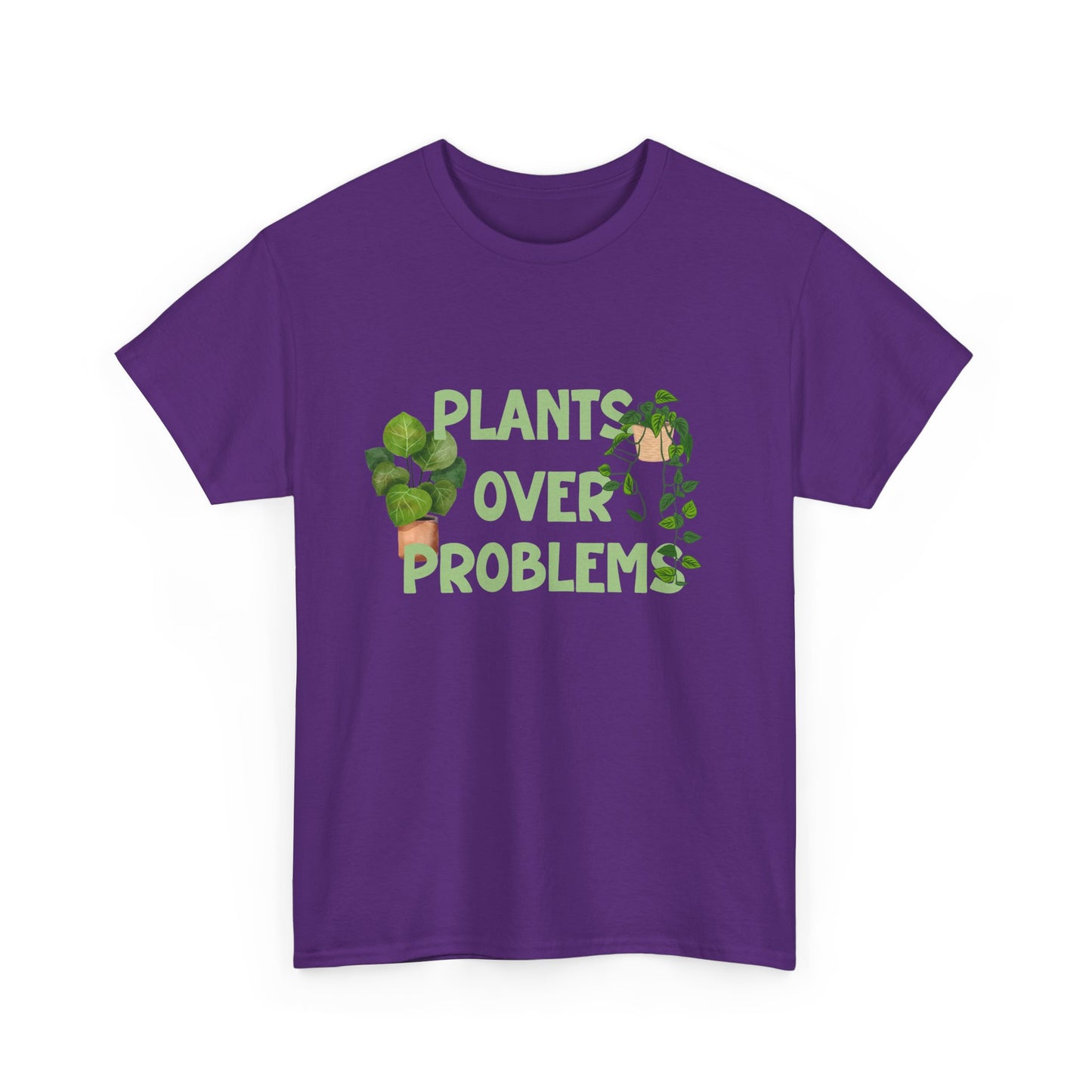 Plants Over Problems T-Shirt β Stress-Free Gardener Tee π±