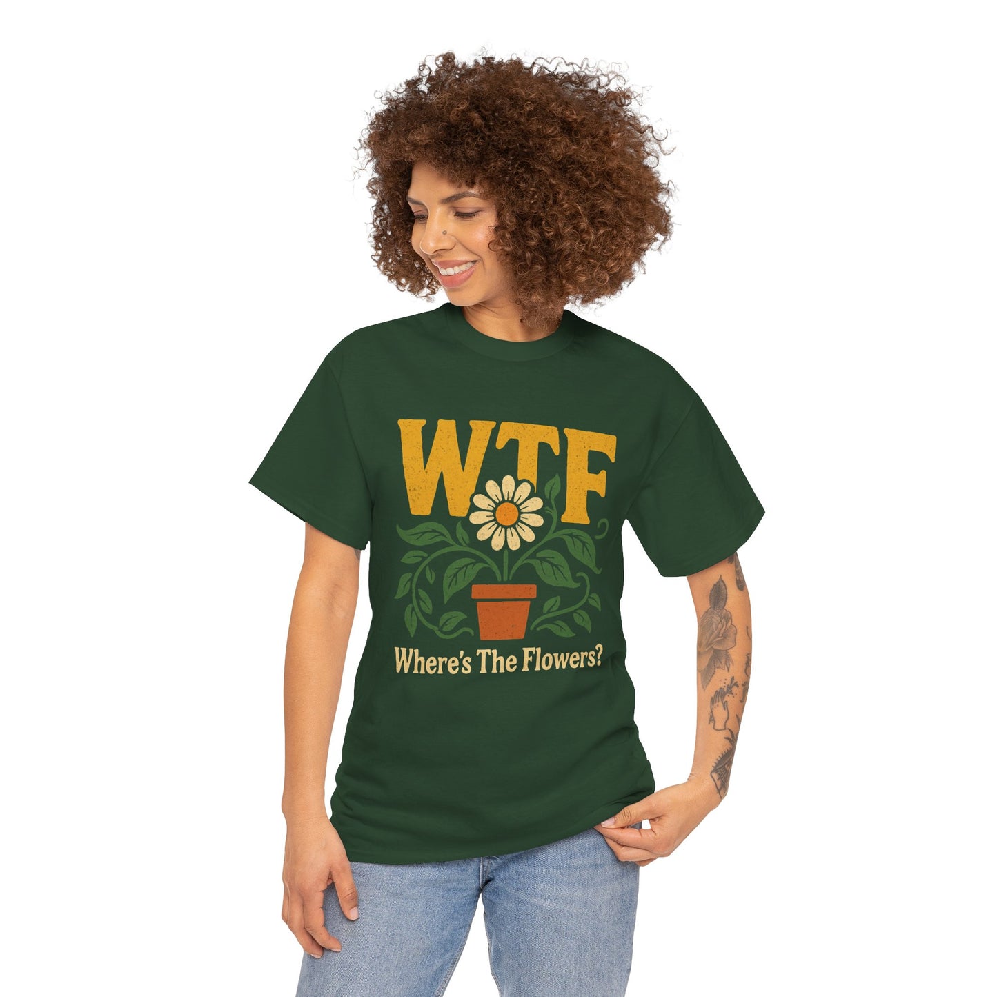 WTF: Where’s The Flowers? T-Shirt