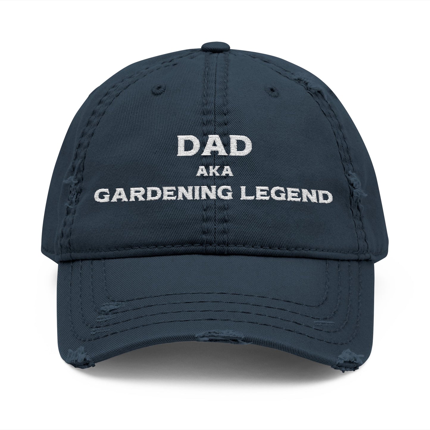 Dad, Aka Gardening Legend - Embroidered Distressed Dad Hat