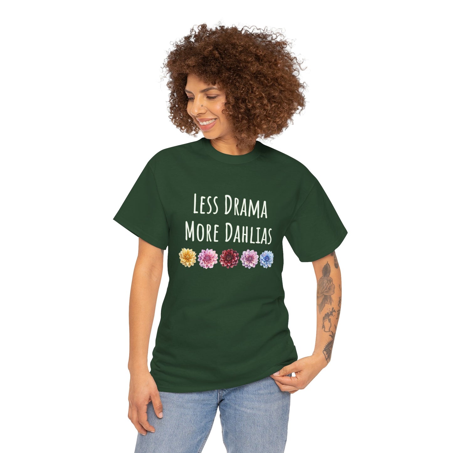 Less Drama, More Dahlias T-Shirt