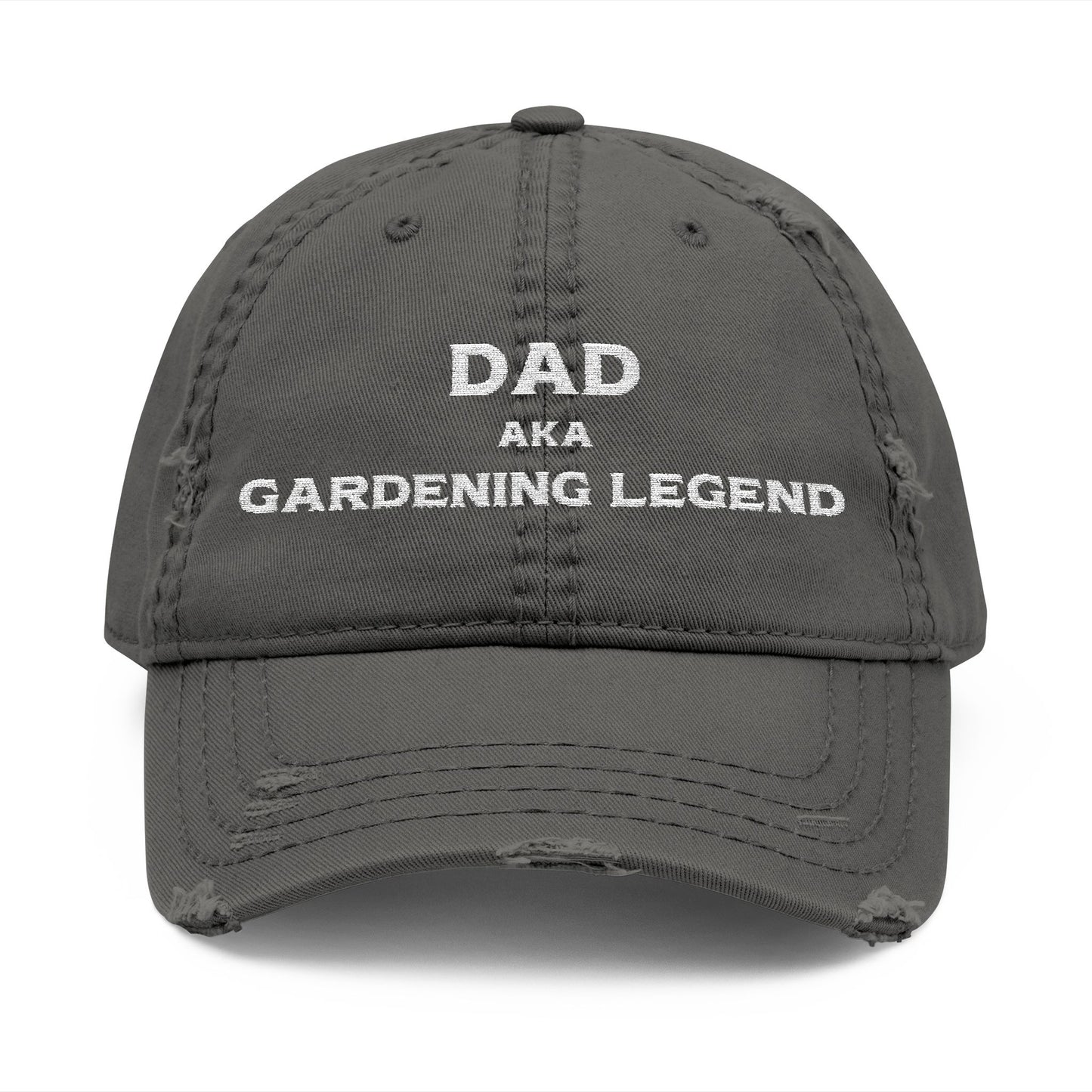 Dad, Aka Gardening Legend - Embroidered Distressed Dad Hat