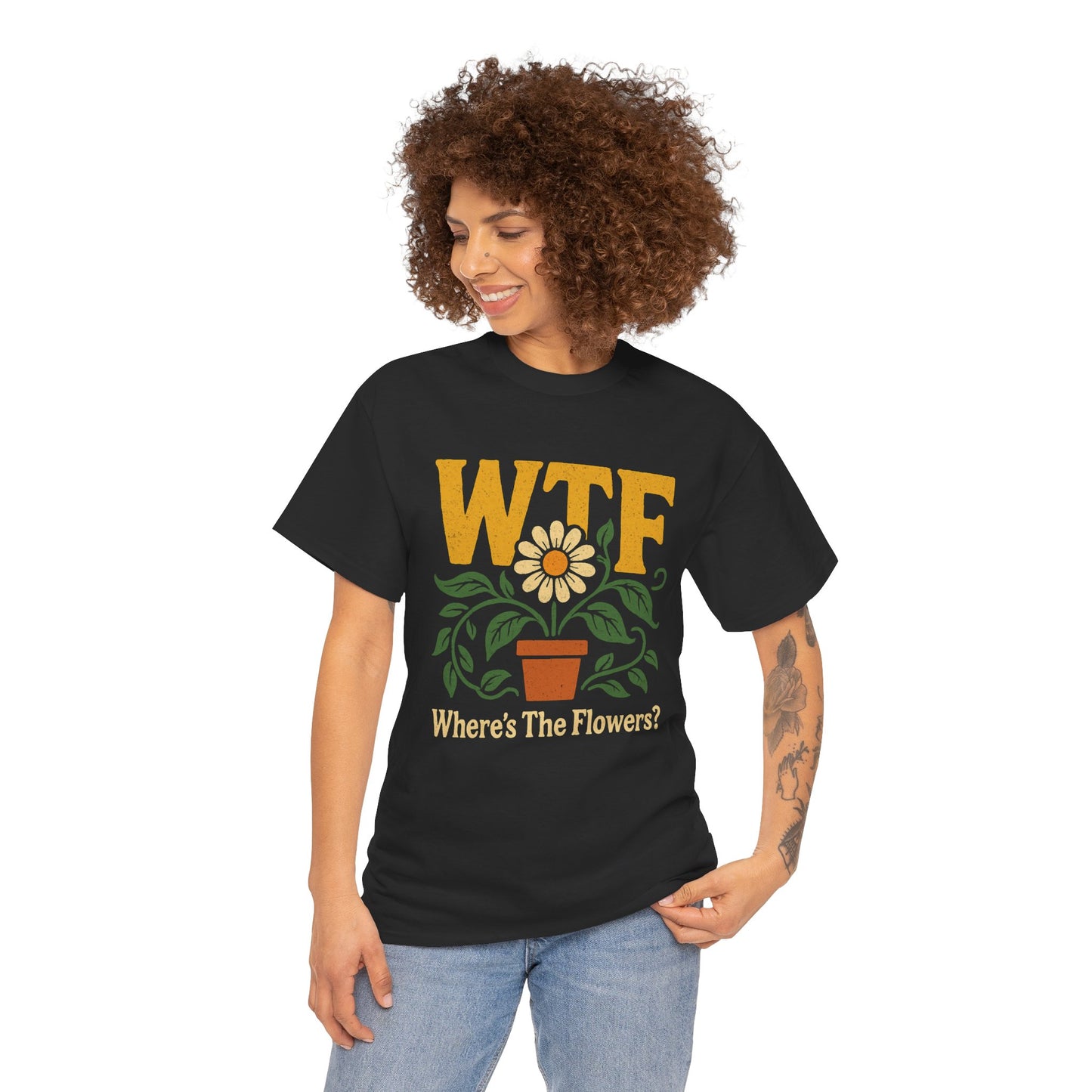 WTF: Where’s The Flowers? T-Shirt