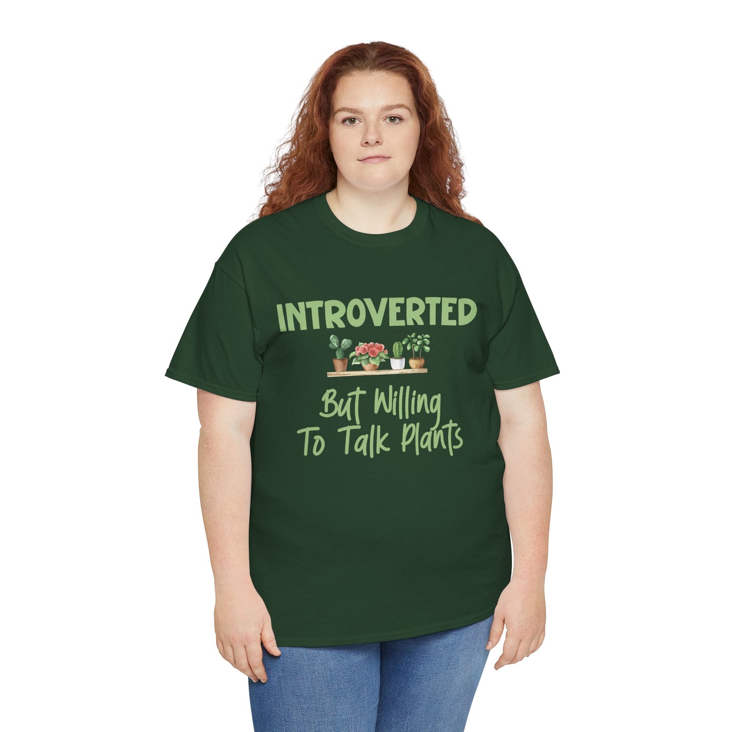 Introverted but Willing to Talk Plants T-Shirt – Funny Gardener Tee