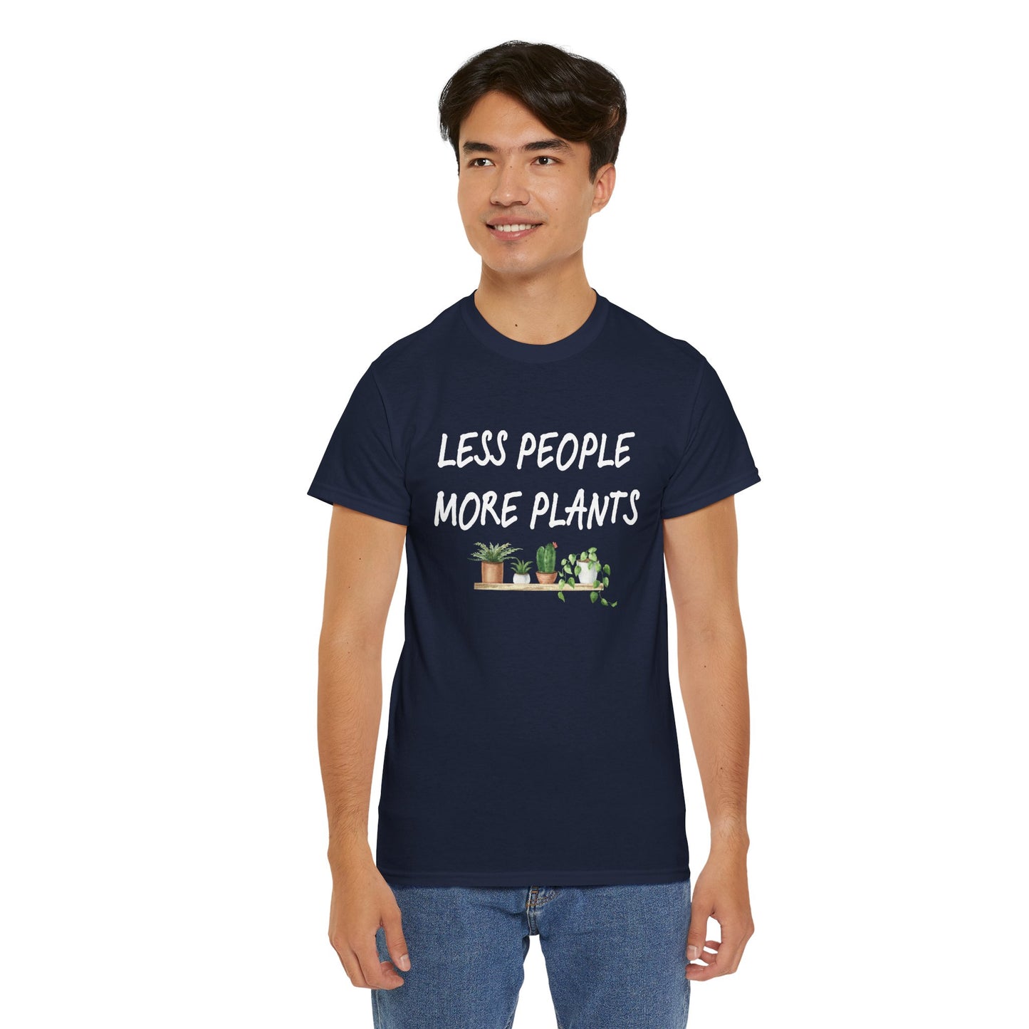 Less People, More Plants T-Shirt β Funny Gardening Tee