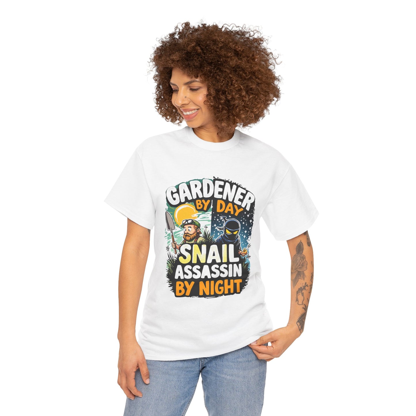 Gardener by Day, Snail Assassin by Night T-Shirt
