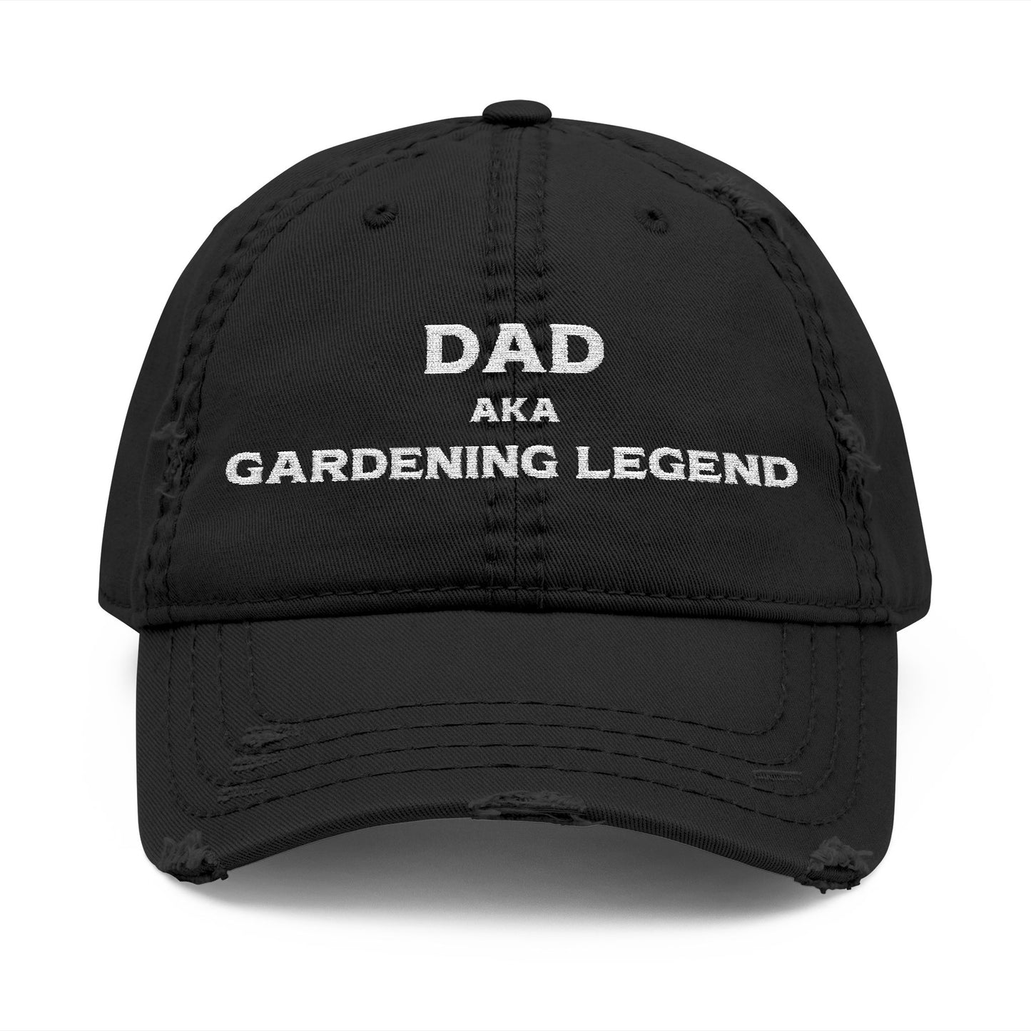 Dad, Aka Gardening Legend - Embroidered Distressed Dad Hat