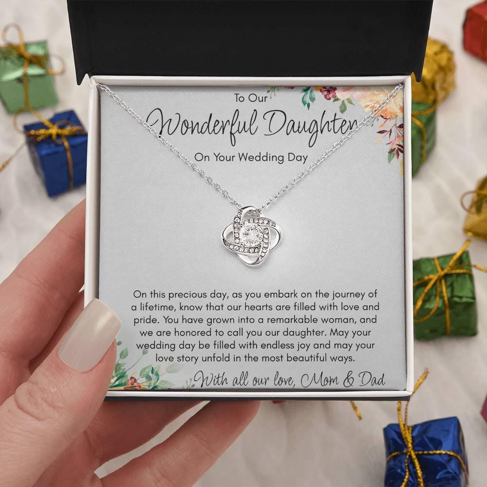 Gift Necklace for Daughter On Wedding Day