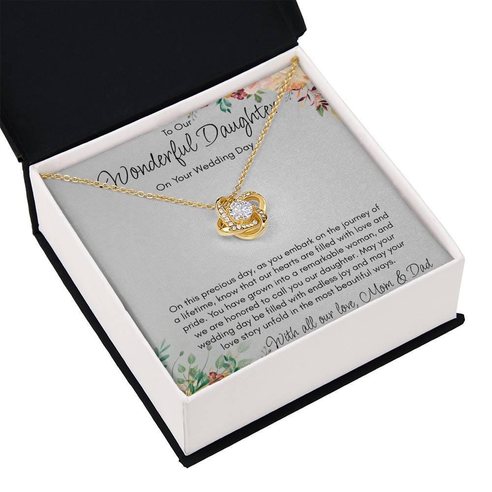 Gift Necklace for Daughter On Wedding Day