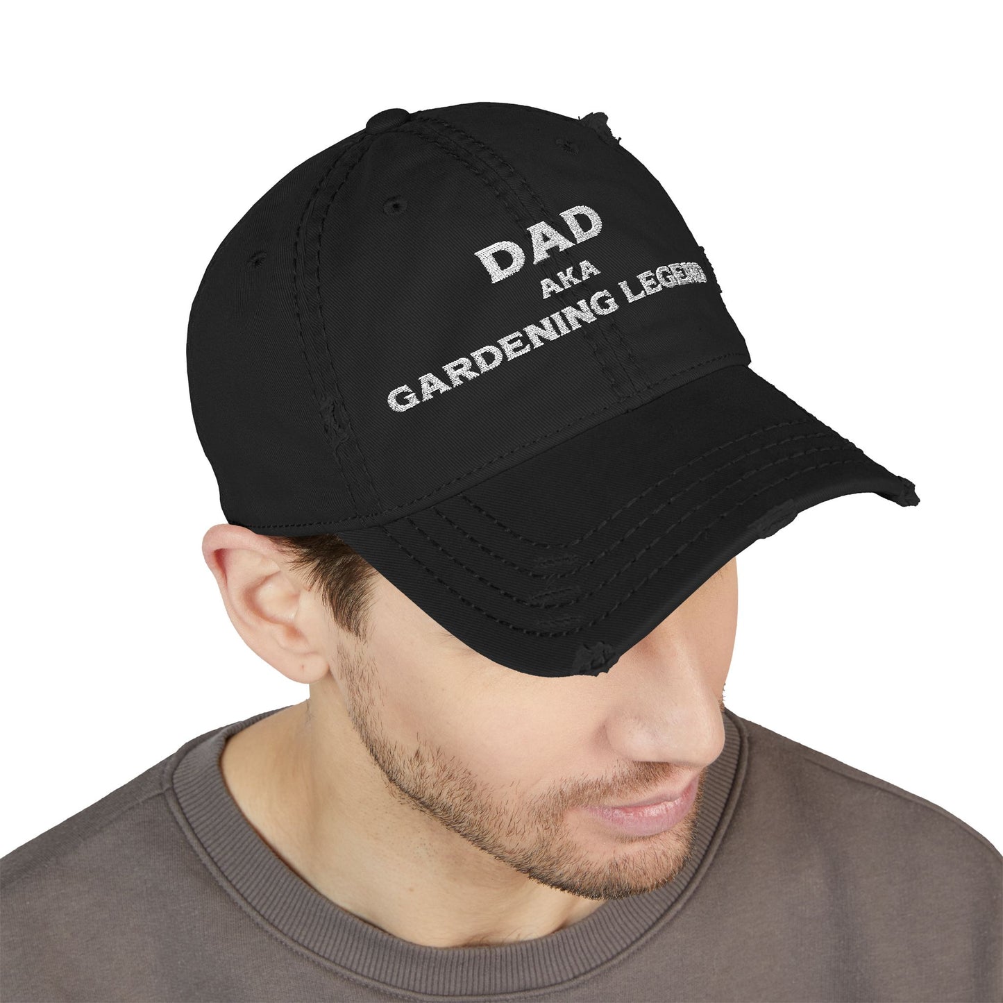 Dad, Aka Gardening Legend - Embroidered Distressed Dad Hat