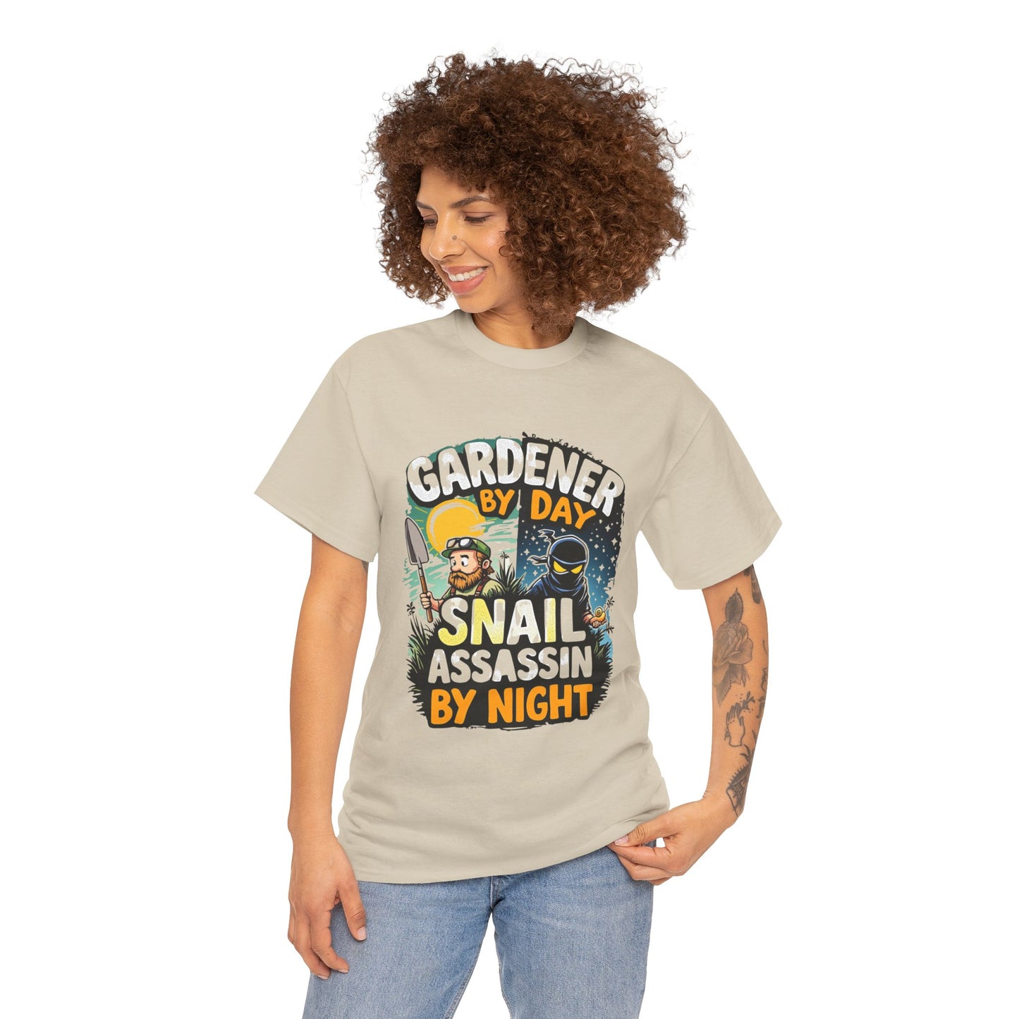Gardener by Day, Snail Assassin by Night T-Shirt