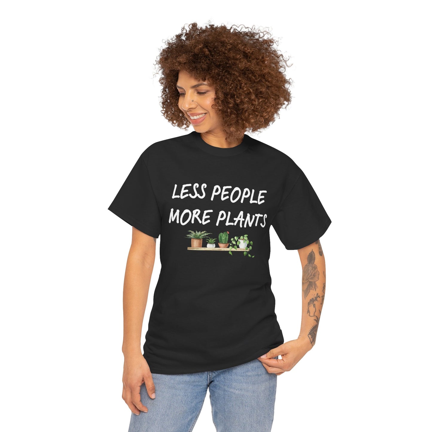 Less People, More Plants T-Shirt β Funny Gardening Tee