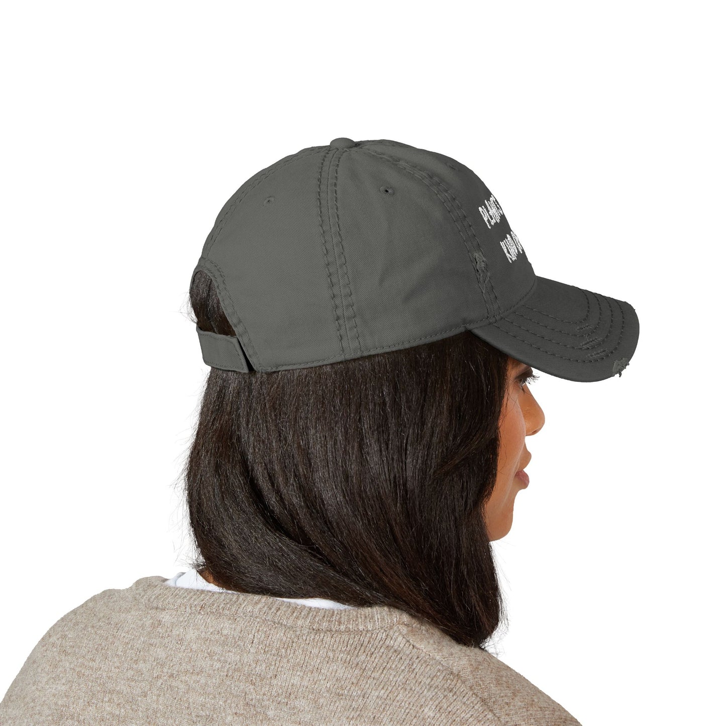 Plants Are My Kind of People Distressed Dad Cap, Embroidered for Plant Lovers