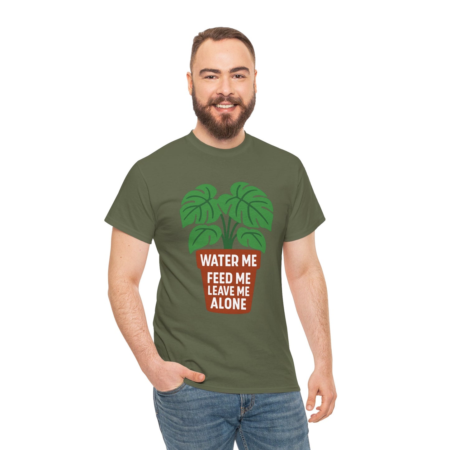 Water Me, Feed Me, Leave Me Alone, Plant Lover Tee, Funny Unisex Gardening Shirt