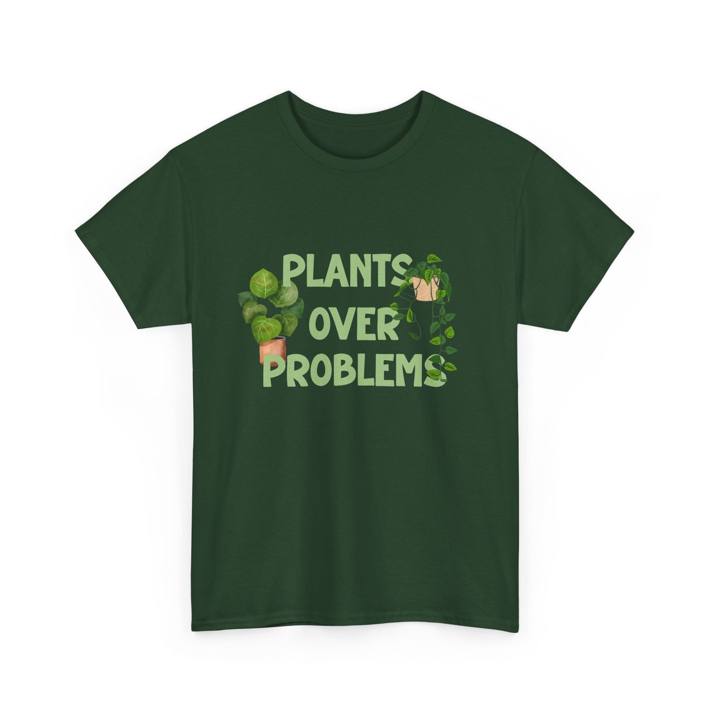 Plants Over Problems T-Shirt β Stress-Free Gardener Tee π±