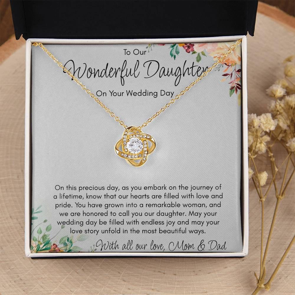 Gift Necklace for Daughter On Wedding Day
