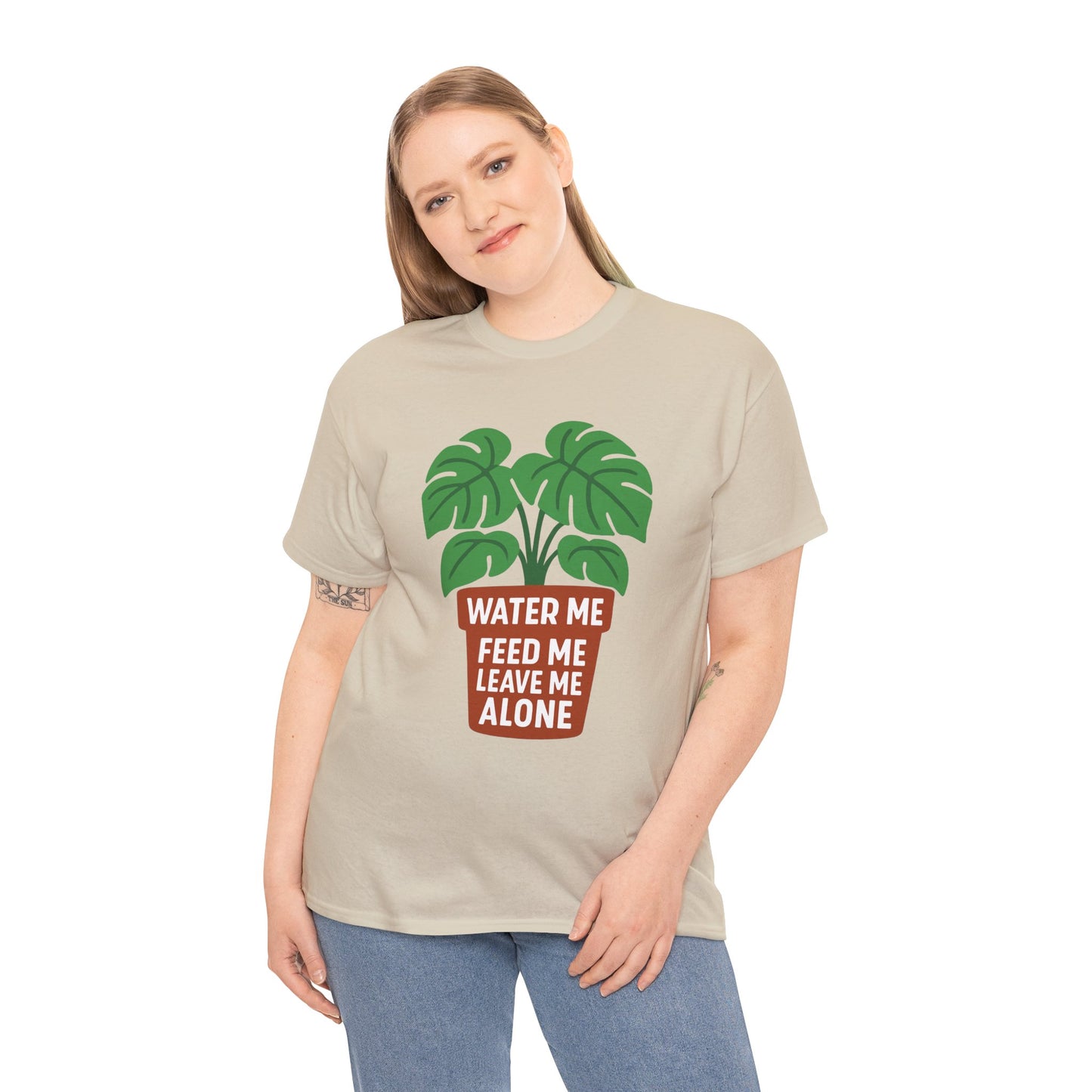 Water Me, Feed Me, Leave Me Alone, Plant Lover Tee, Funny Unisex Gardening Shirt
