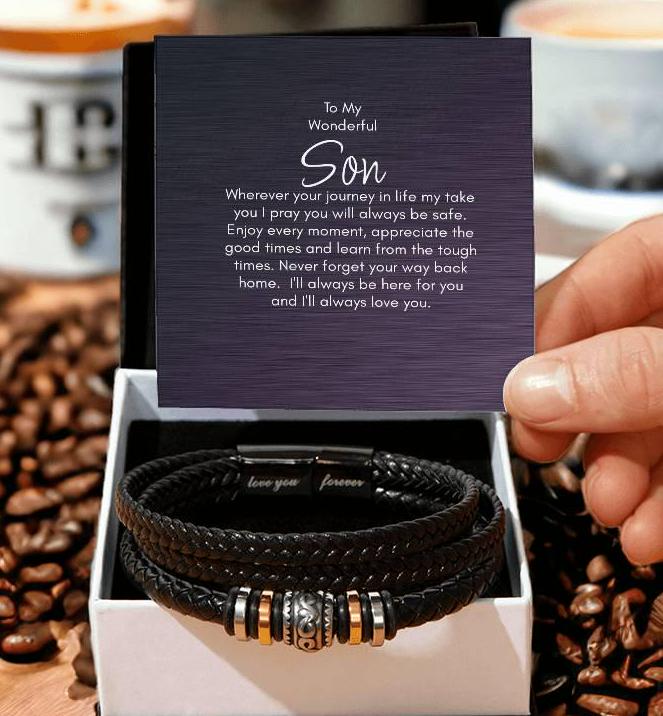 To My Son Gift Bracelet