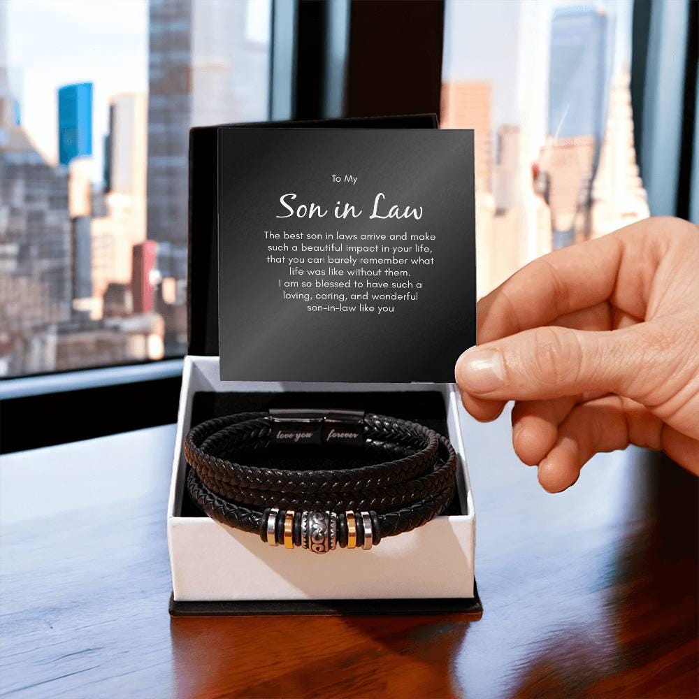 To My Son in Law Gifts, Son in Law Bracelet
