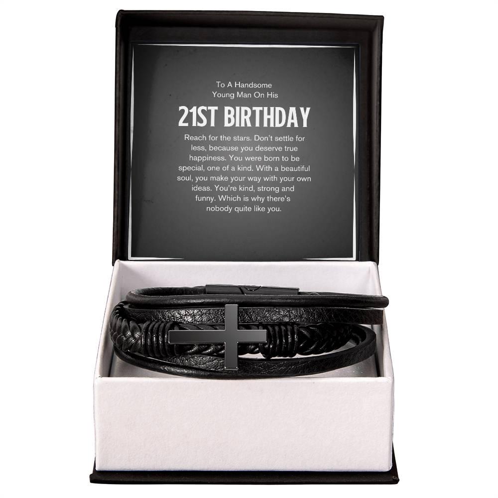 21st Birthday Gift Bracelet for Him