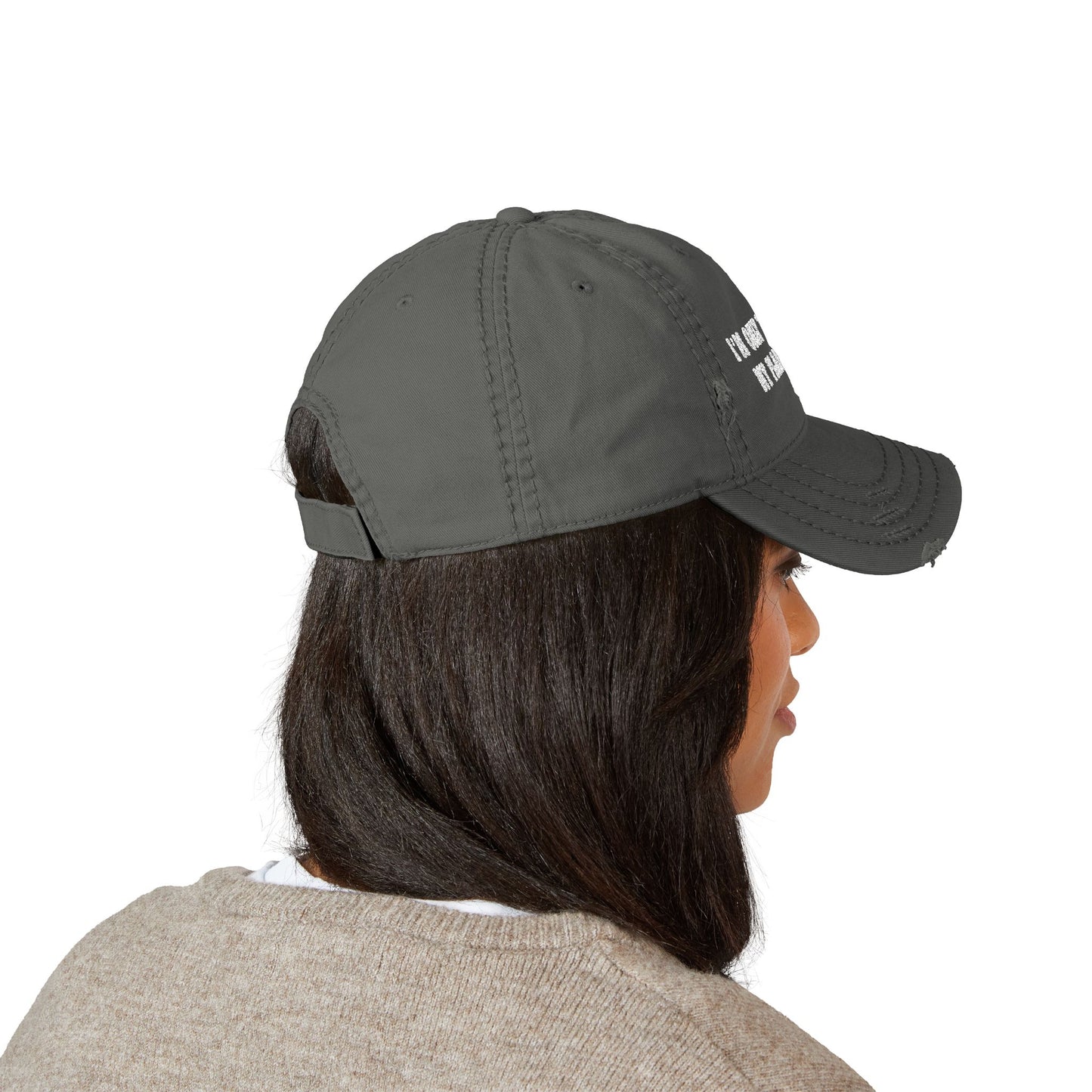 🪴 “I’m Only Talking to My Plants Today” Distressed Dad Cap – Plant Lover Hat