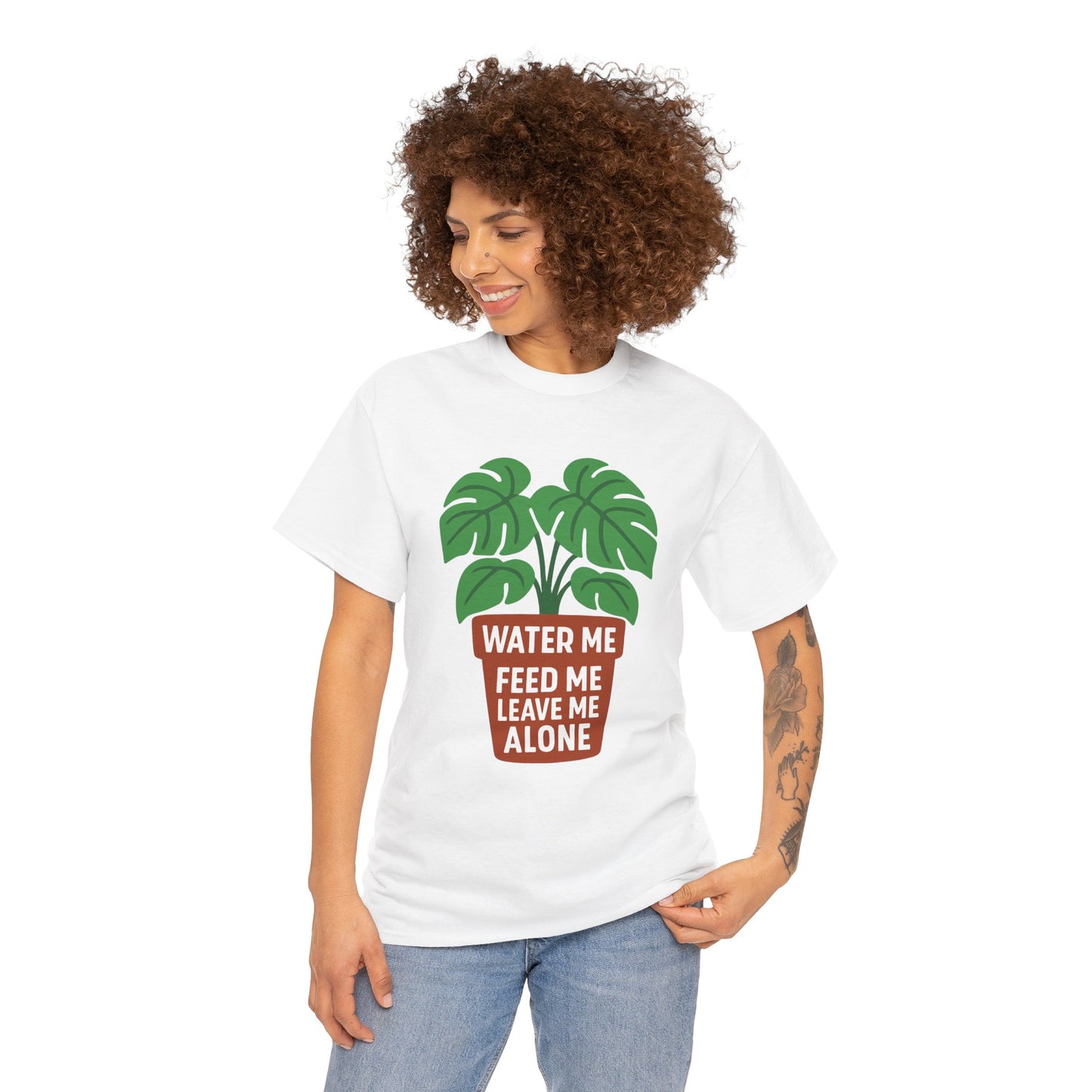 Water Me, Feed Me, Leave Me Alone, Plant Lover Tee, Funny Unisex Gardening Shirt