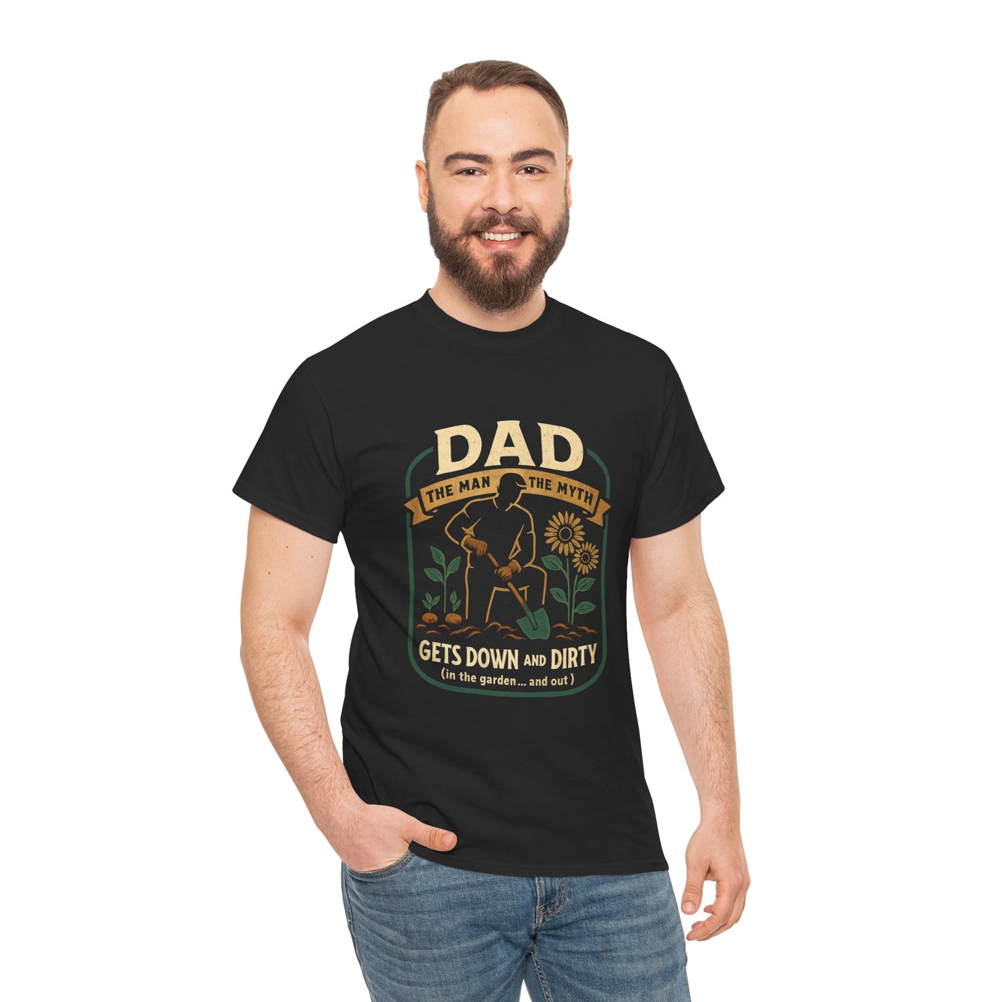 Dad – The Man, The Myth, Gets Down and Dirty T-Shirt
