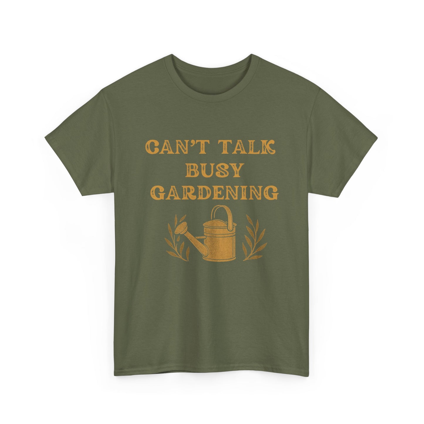 Can't Talk, Busy Gardening Unisex Cotton Tee - Perfect for Gardeners