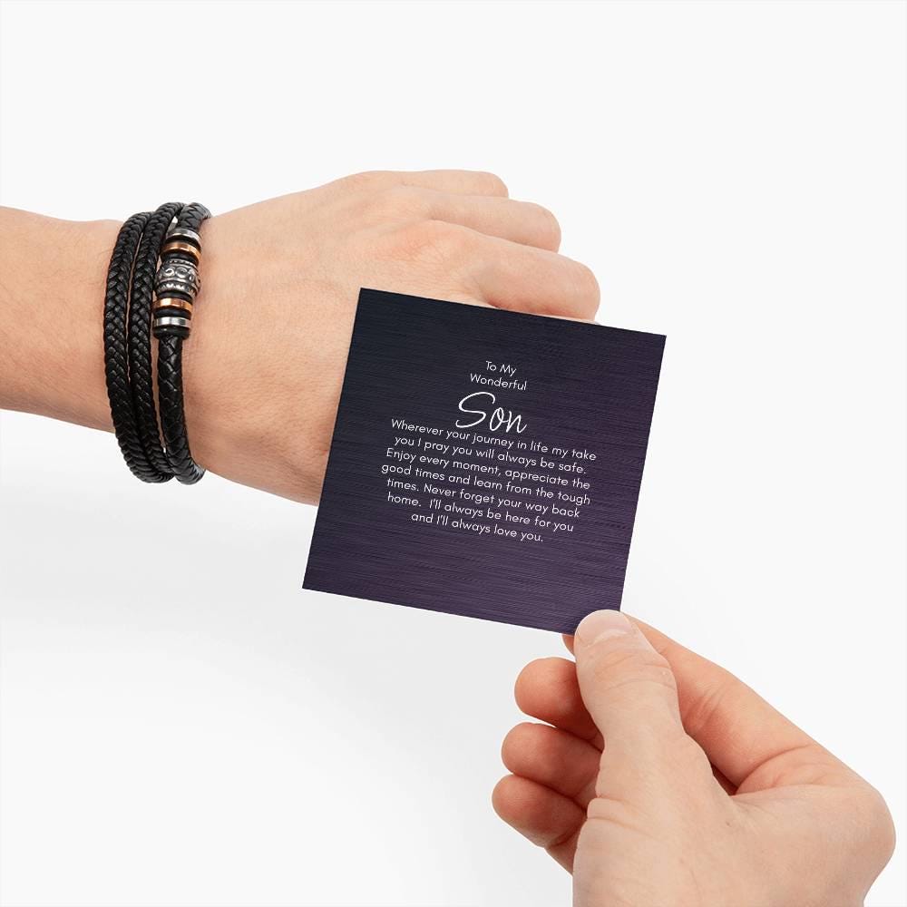 To My Son Gift Bracelet