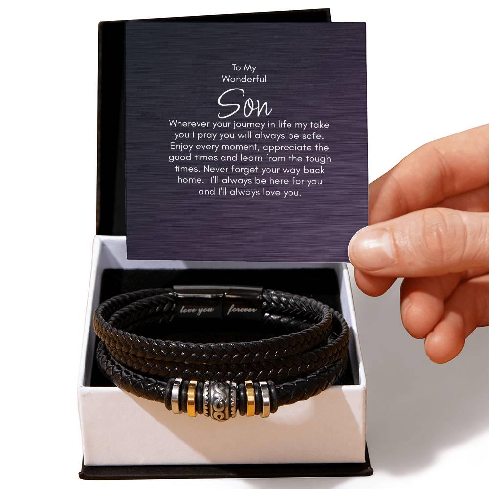 To My Son Gift Bracelet