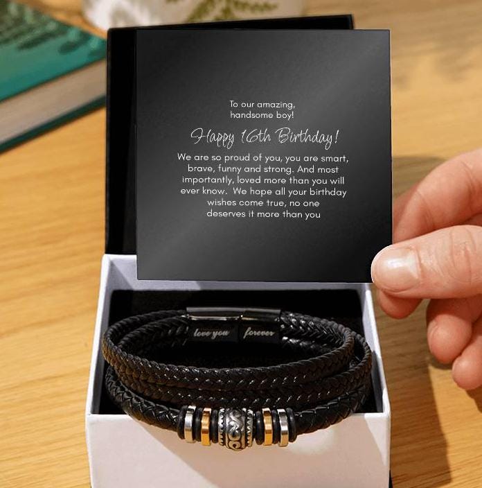 16th Birthday Gift Bracelet For Boy