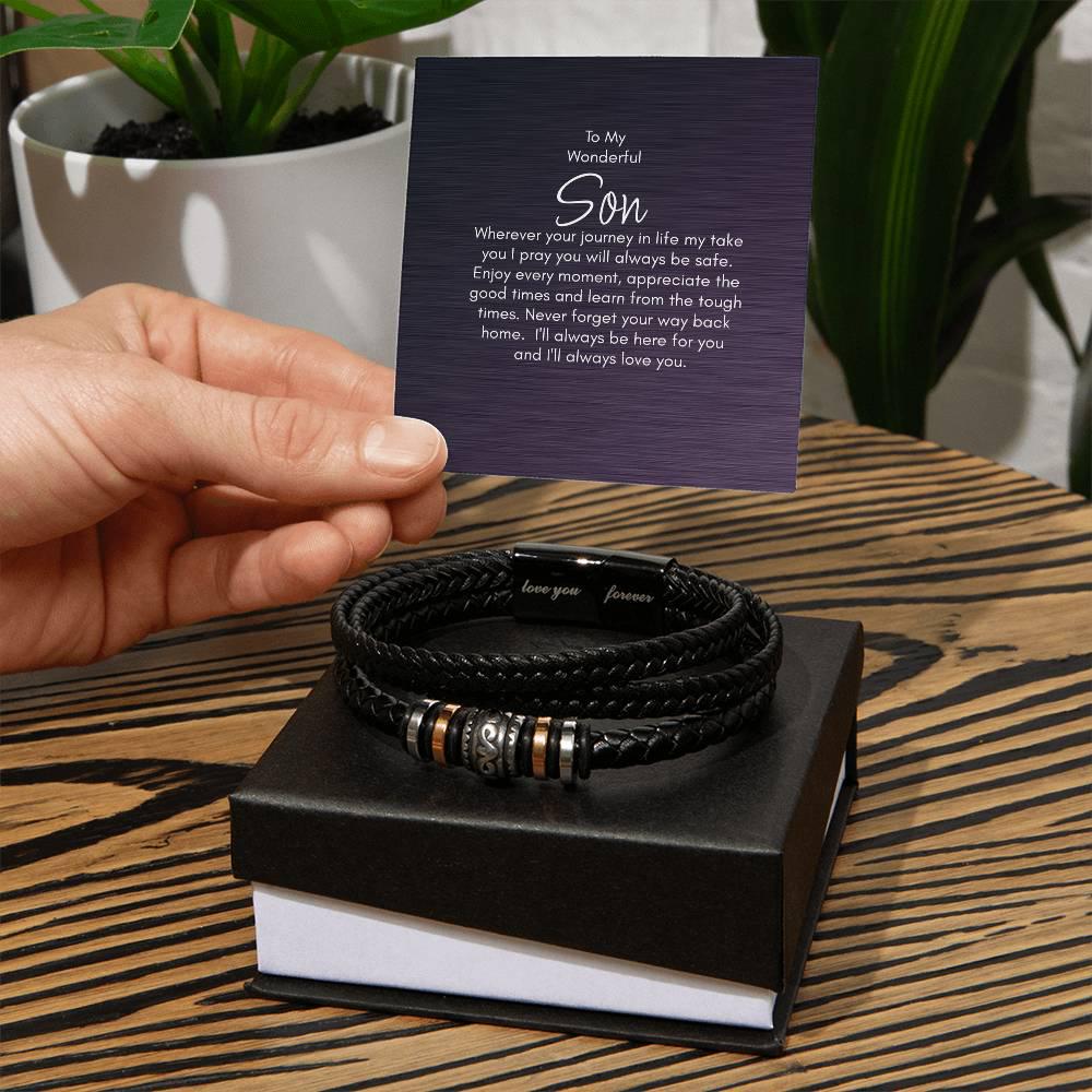 To My Son Gift Bracelet