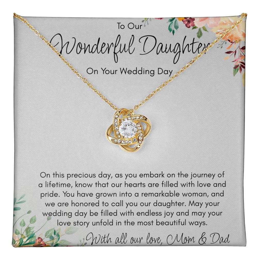 Gift Necklace for Daughter On Wedding Day
