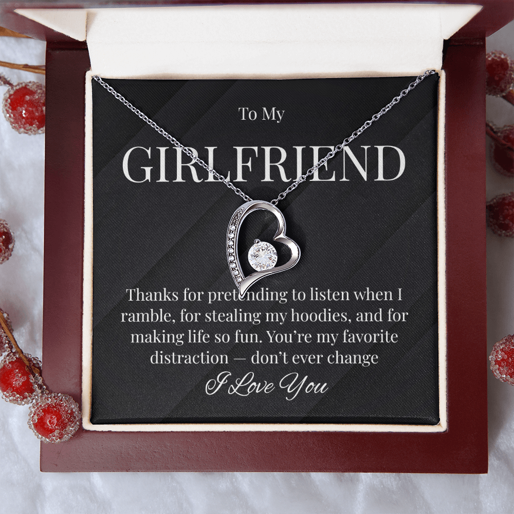 Cute Necklace For Girlfriend Who Steals Your Hoodies!