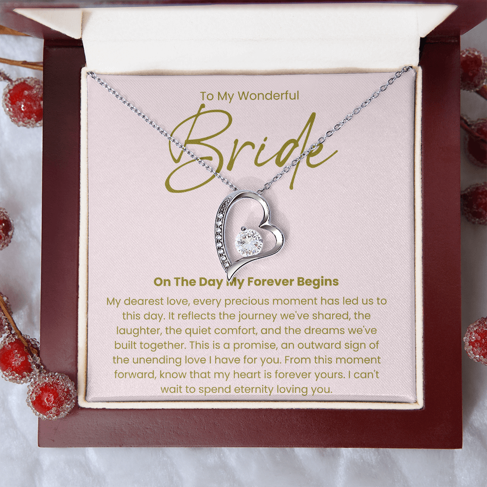 Necklace For A Wonderful Bride, From her Groom