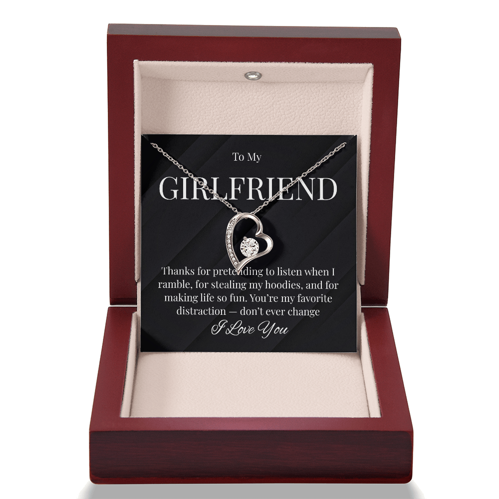 Cute Necklace For Girlfriend Who Steals Your Hoodies!