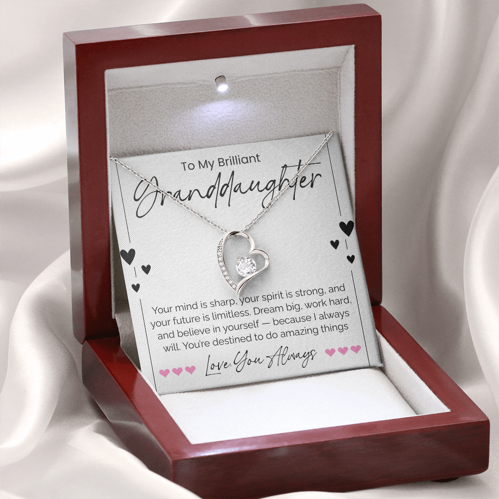 To My Brilliant Granddaughter Necklace – A Gift of Love, Pride & Inspiration