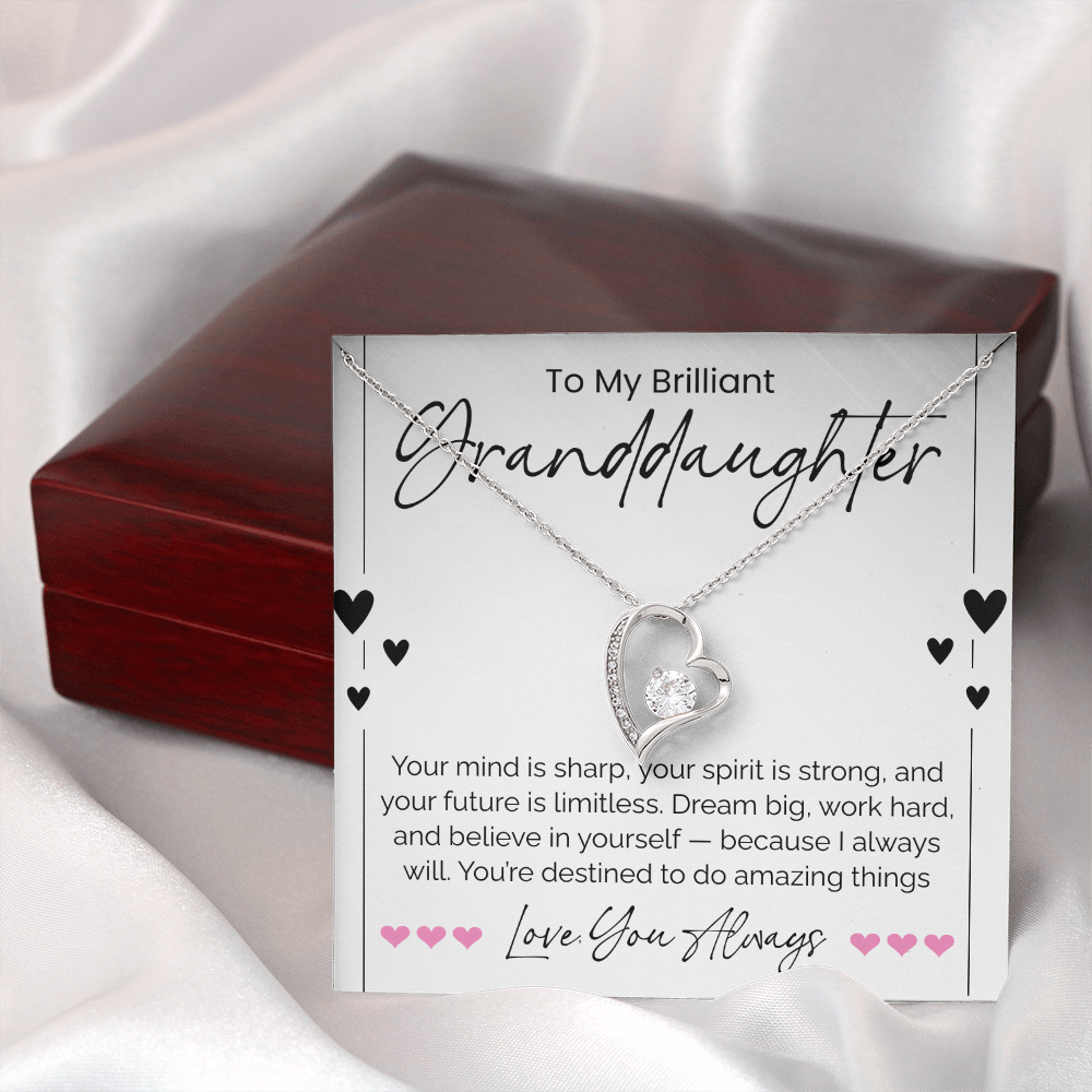 To My Brilliant Granddaughter Necklace – A Gift of Love, Pride & Inspiration