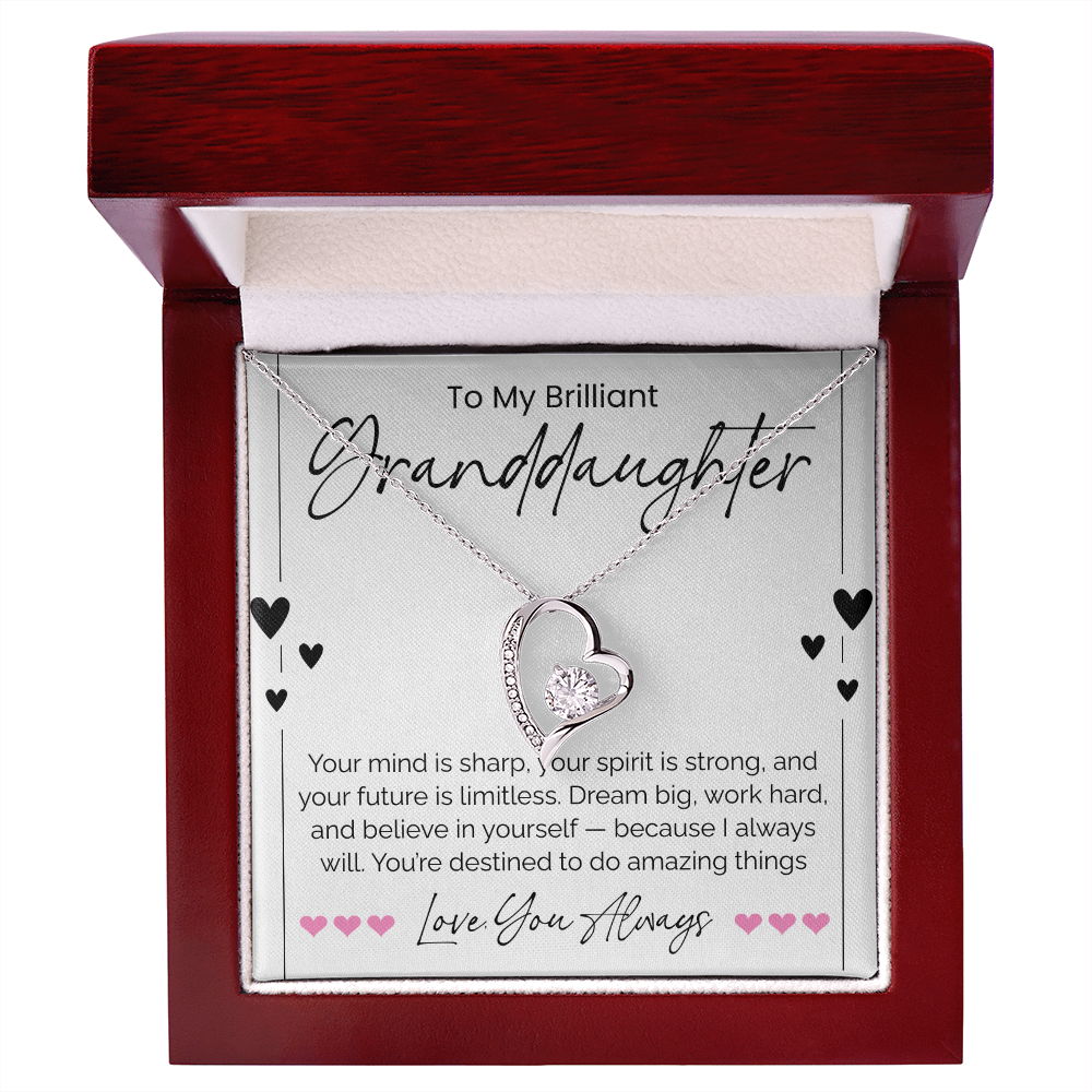 To My Brilliant Granddaughter Necklace – A Gift of Love, Pride & Inspiration