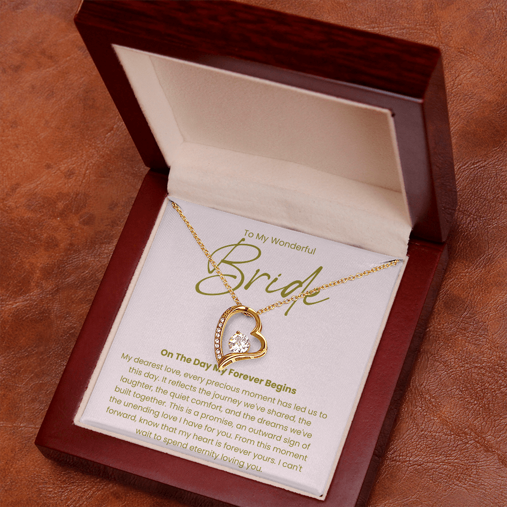 Necklace For A Wonderful Bride, From her Groom
