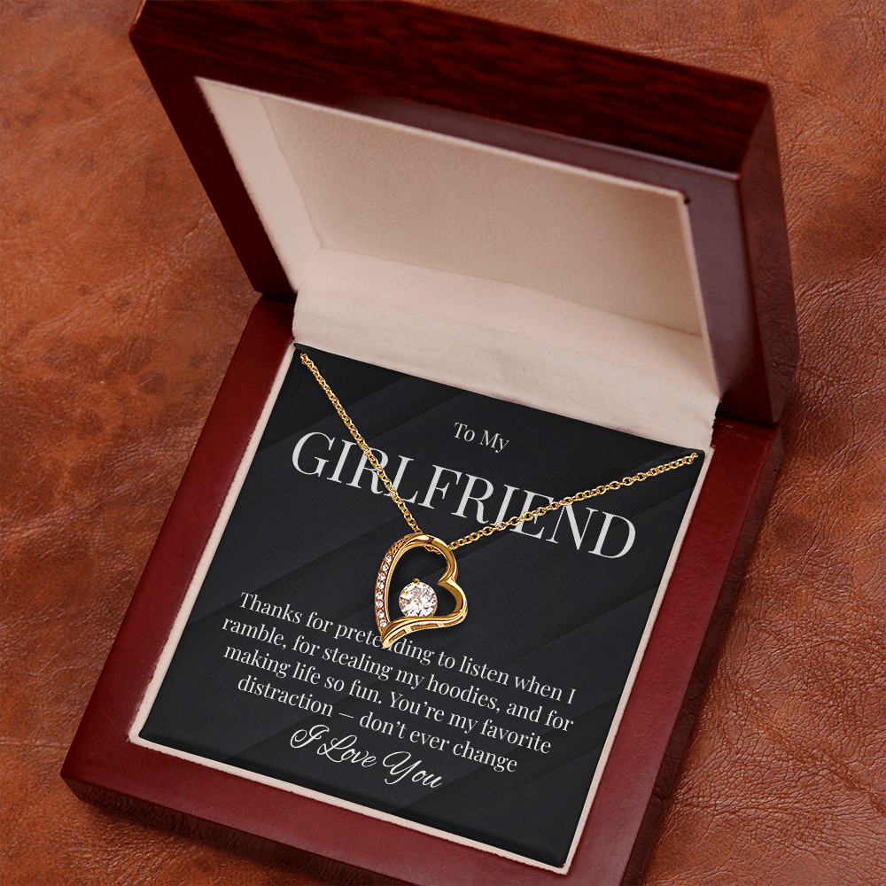 Cute Necklace For Girlfriend Who Steals Your Hoodies!
