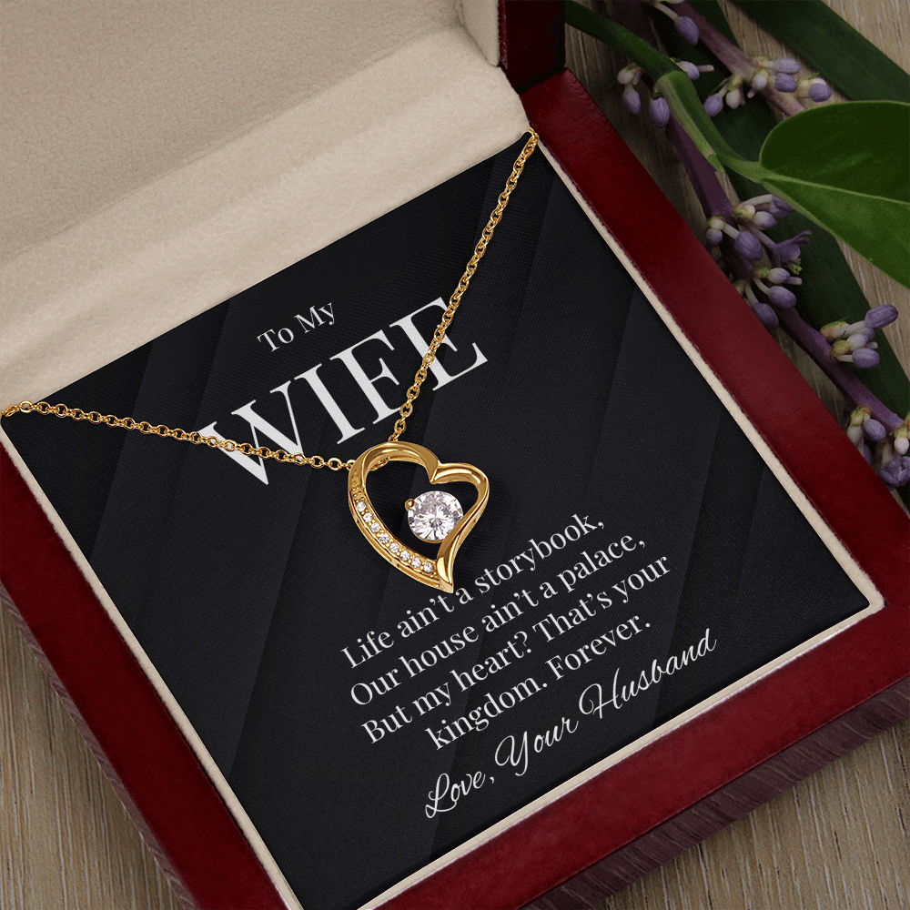Title: To My Wife - Heartfelt Kingdom Necklace