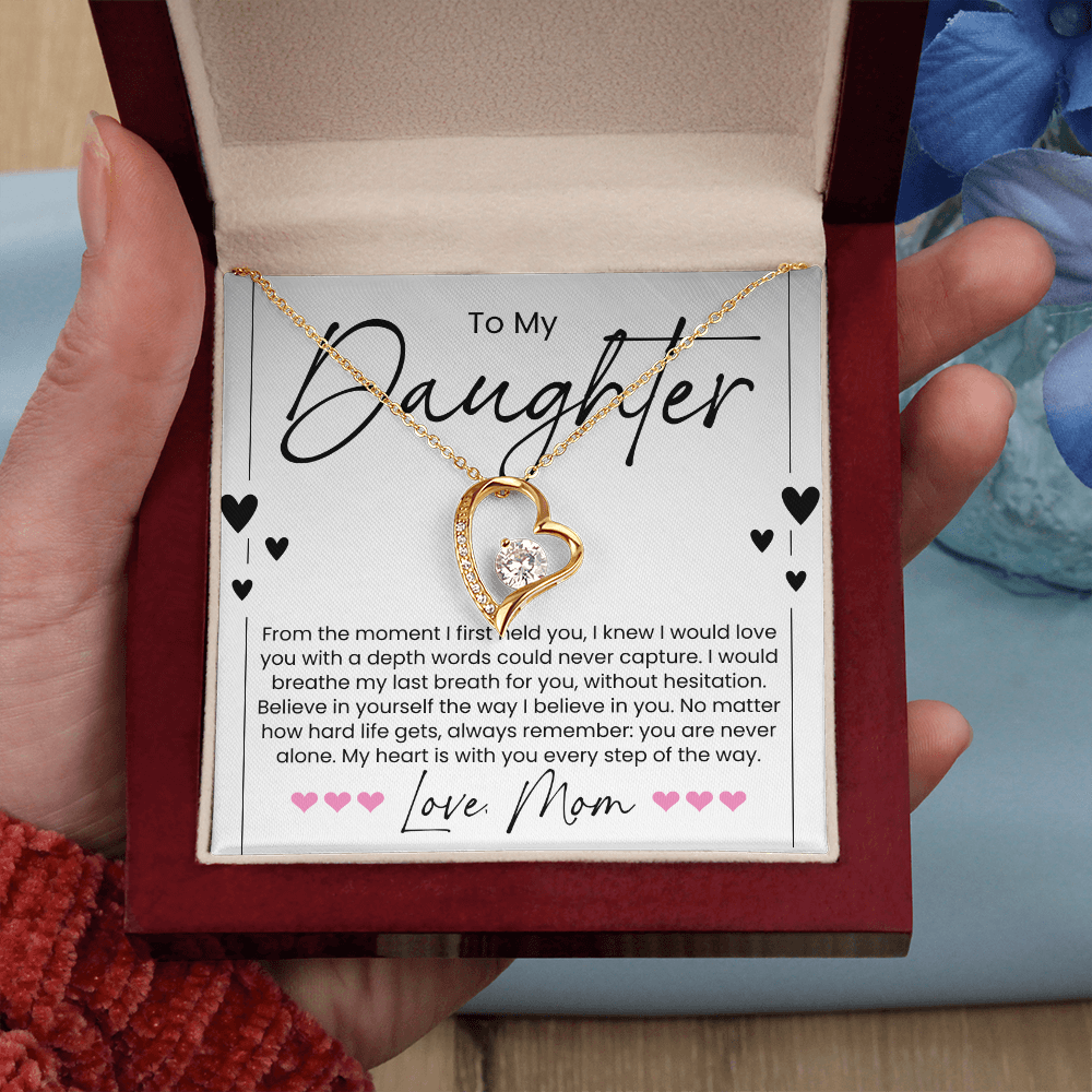 Necklace for A Cherished Daughter, From Mom