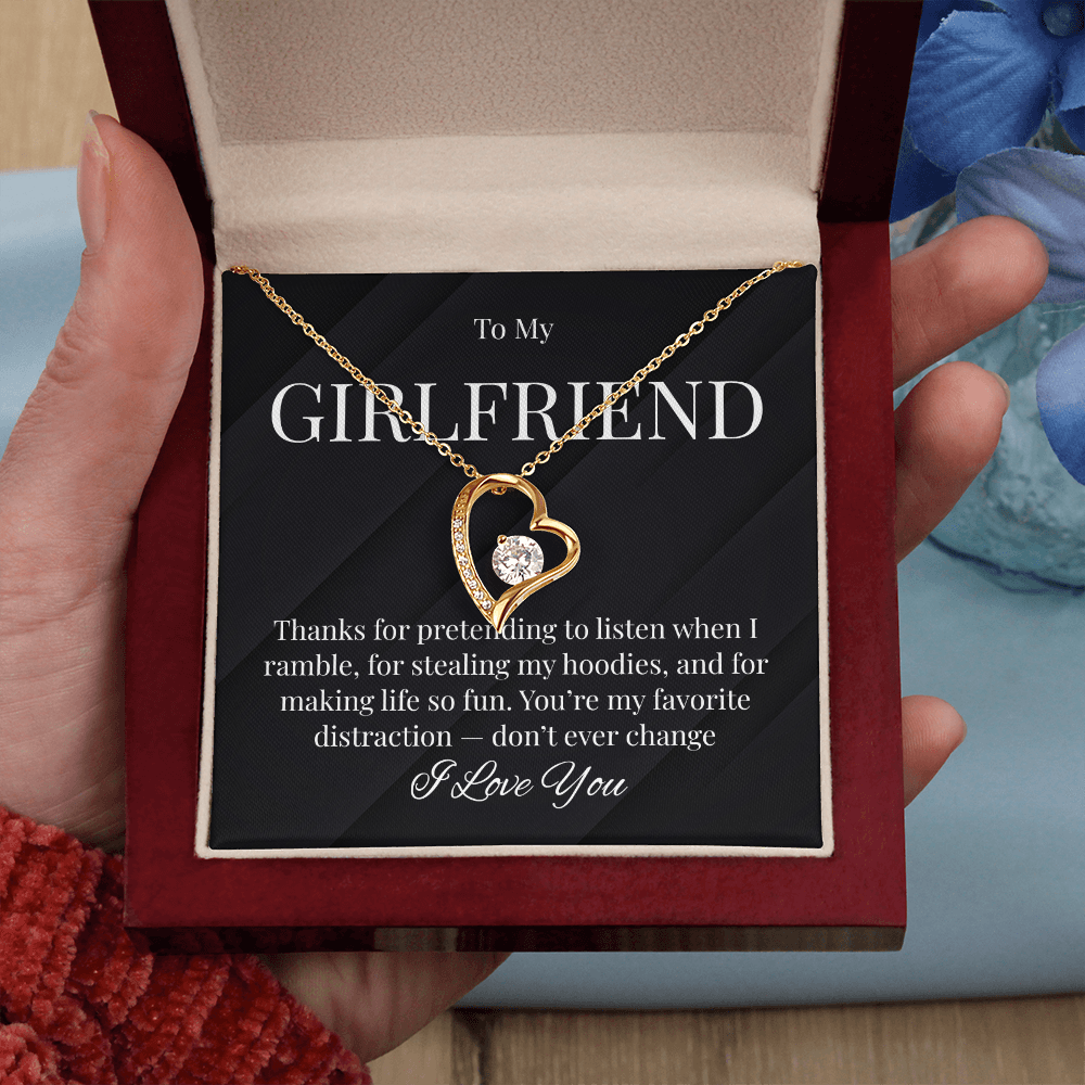 Cute Necklace For Girlfriend Who Steals Your Hoodies!