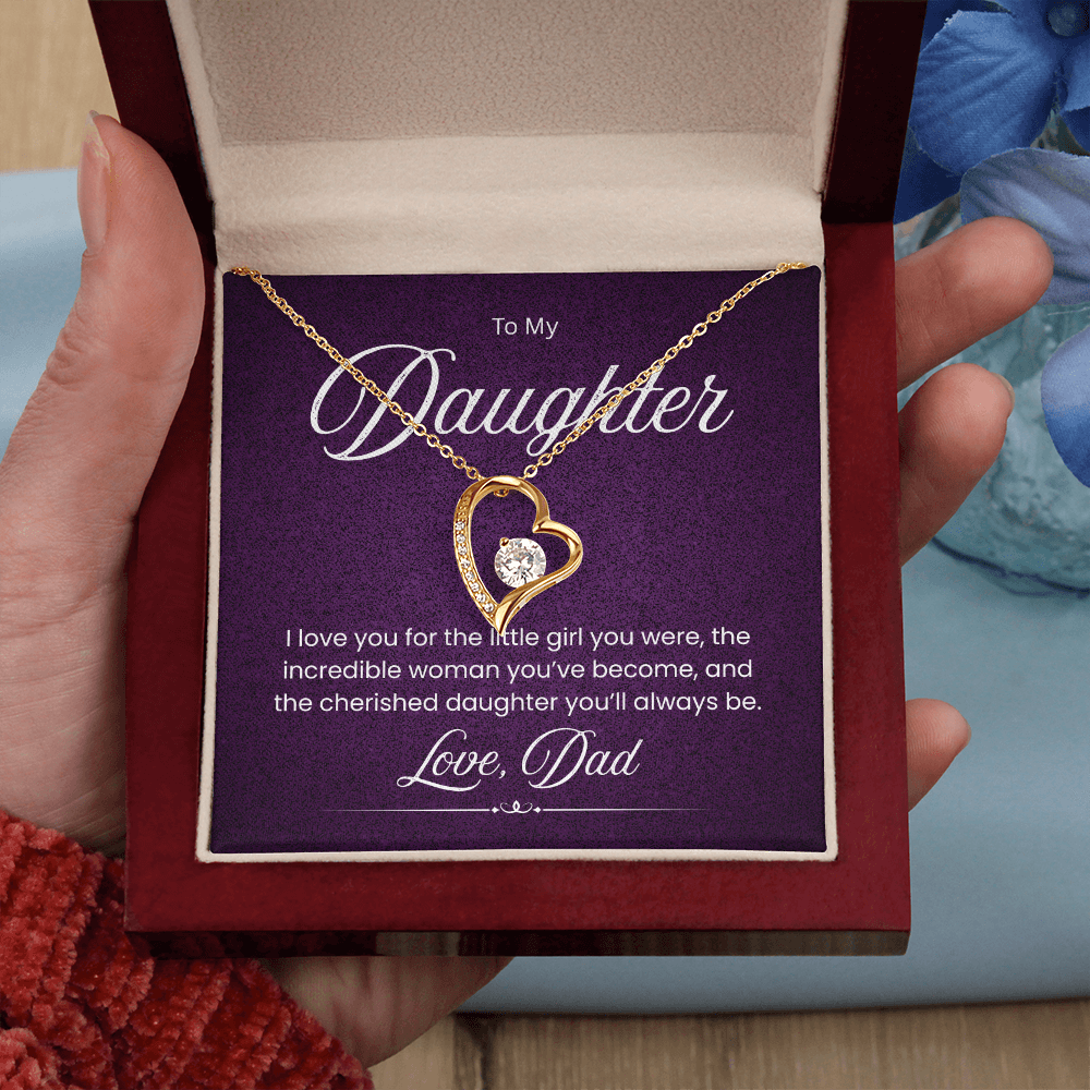 Necklace For A Wonderful Daughter, From Her Dad