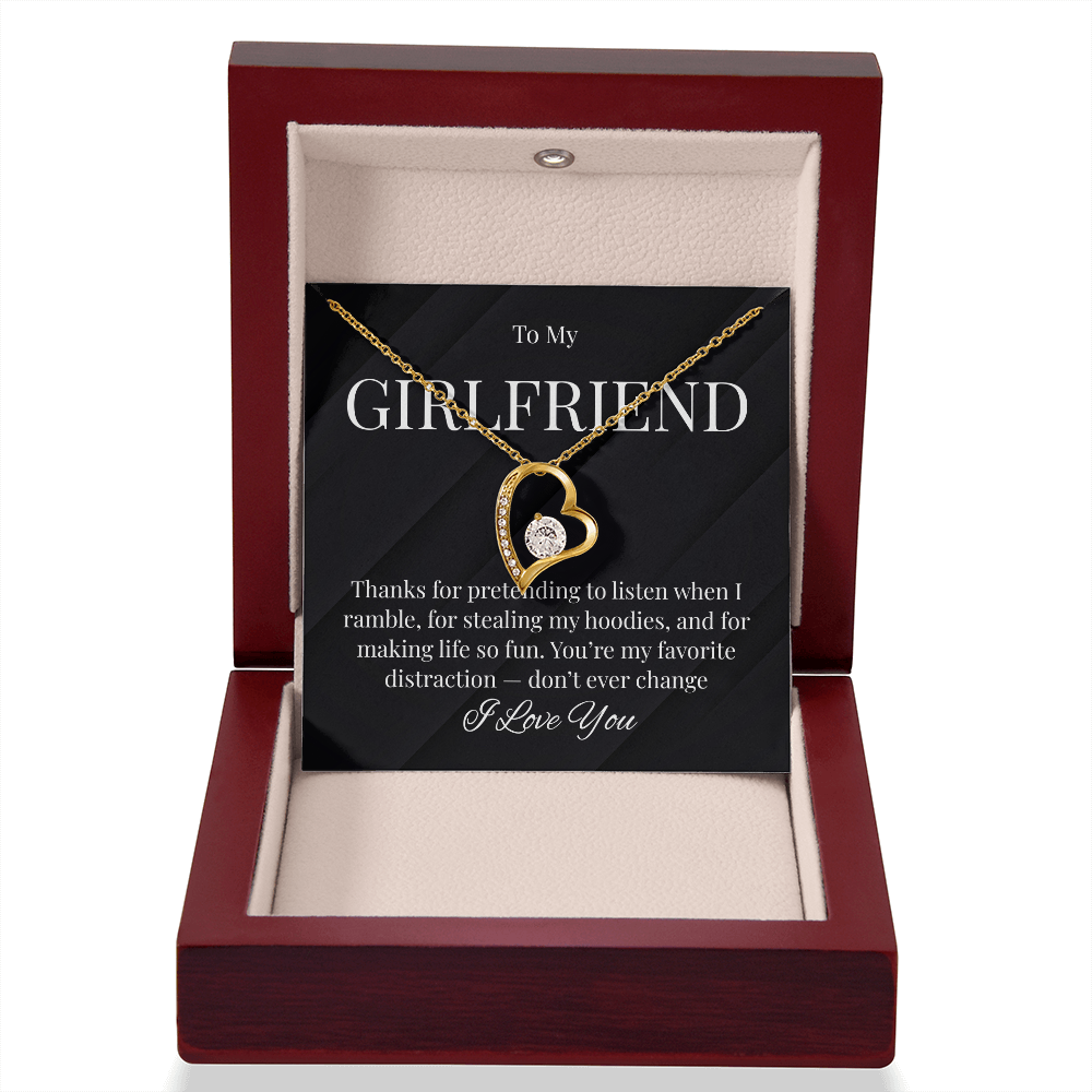 Cute Necklace For Girlfriend Who Steals Your Hoodies!