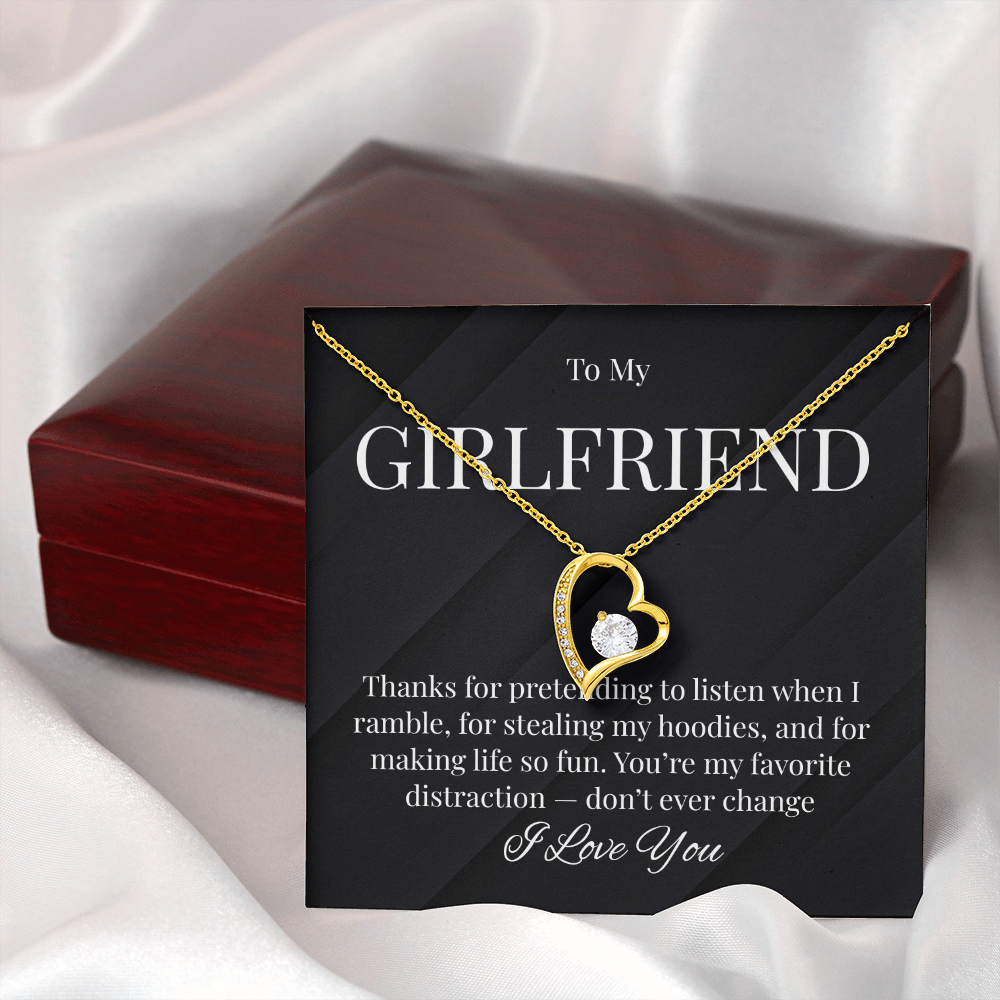 Cute Necklace For Girlfriend Who Steals Your Hoodies!